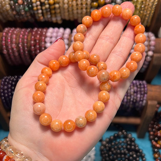 Orange Calcite Bracelet