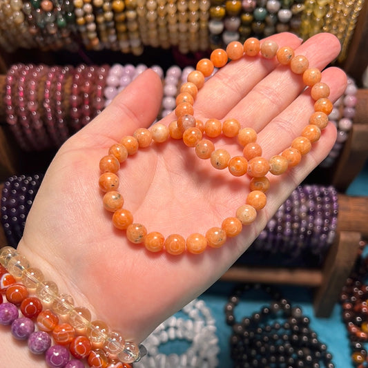 Orange Calcite Bracelet